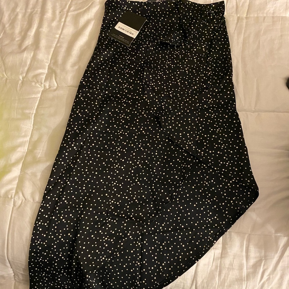 Poka dot wrap skirt